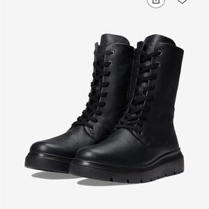 Ecco Black Leather Women's Boots